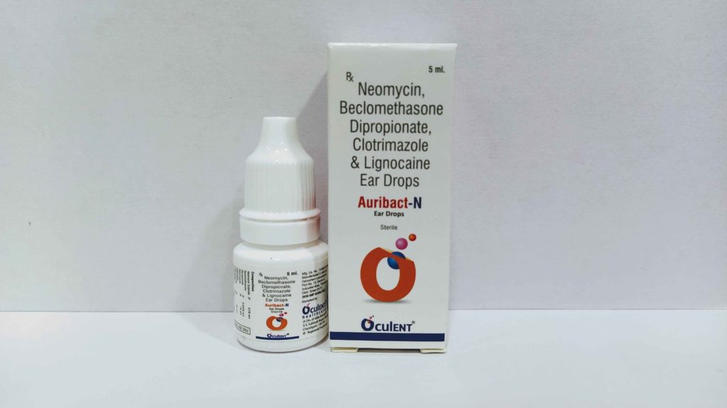 Auribact-N Ear Drops - Oculent Healthcare